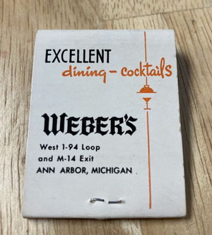 Webers Holiday House Motel - Matchbook (newer photo)